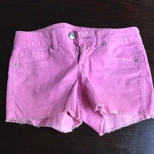 Corduroy pink shorts